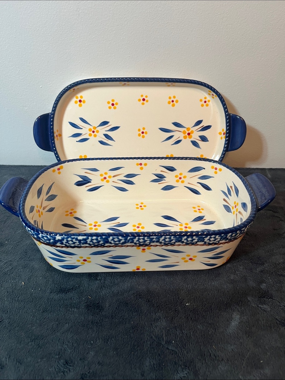 Temp-Tations Old World 1 qt baking casserole dish with lidit kitchen bakeware